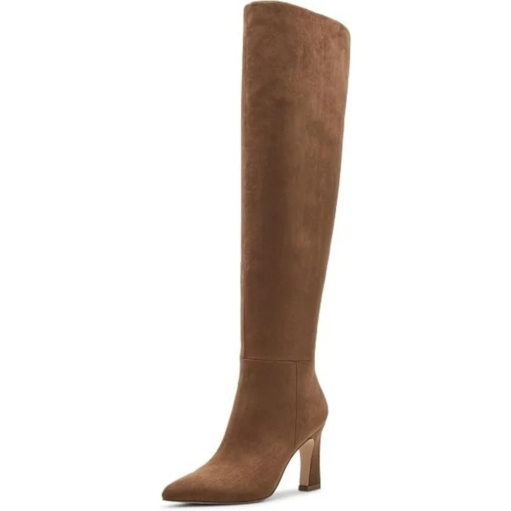 Madden Girl Women's Sizzlee Cognac Riding Boots Size 6 New In Box!